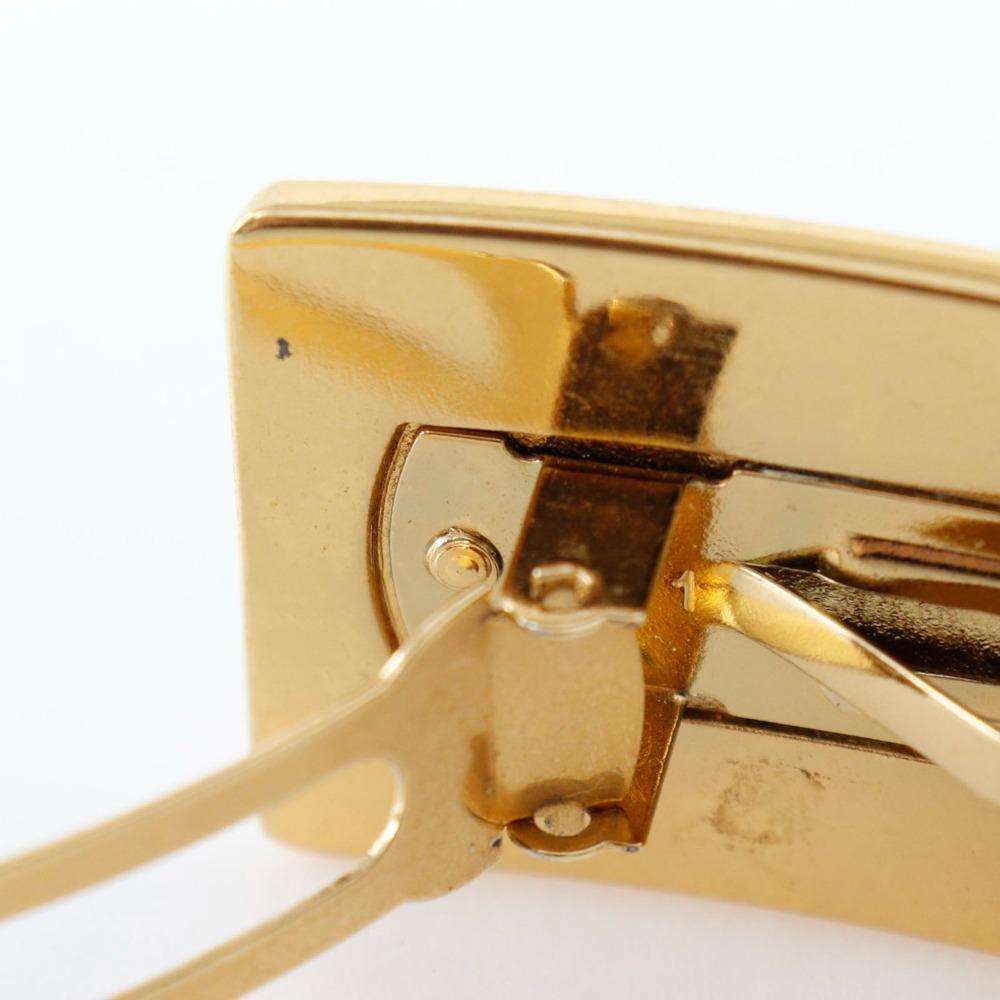 Chanel Logo Valletta Plated Gold Women Used