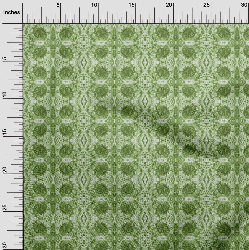 oneOone Cotton Flex Green Fabric Asian-Tie & Dye- Texture Sewing Fabric By The Yard Printed Diy Clothing Sewing Supplies 40 Inch