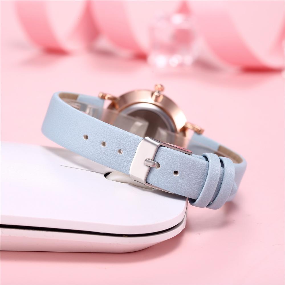 Popular Watch Gift Wristwatch Popular Women Watches Quartz Daisy High Quality Luminous Fashion Korean Girls PU Leather Casual