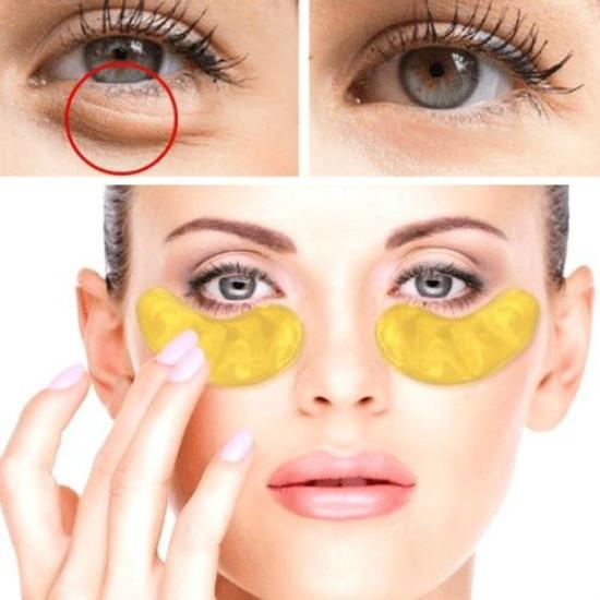 5 пар 24K Gold Collagen Eye Mask Антивозрастные патчи для глаз с гиалуроновой кислотой под маской для глаз