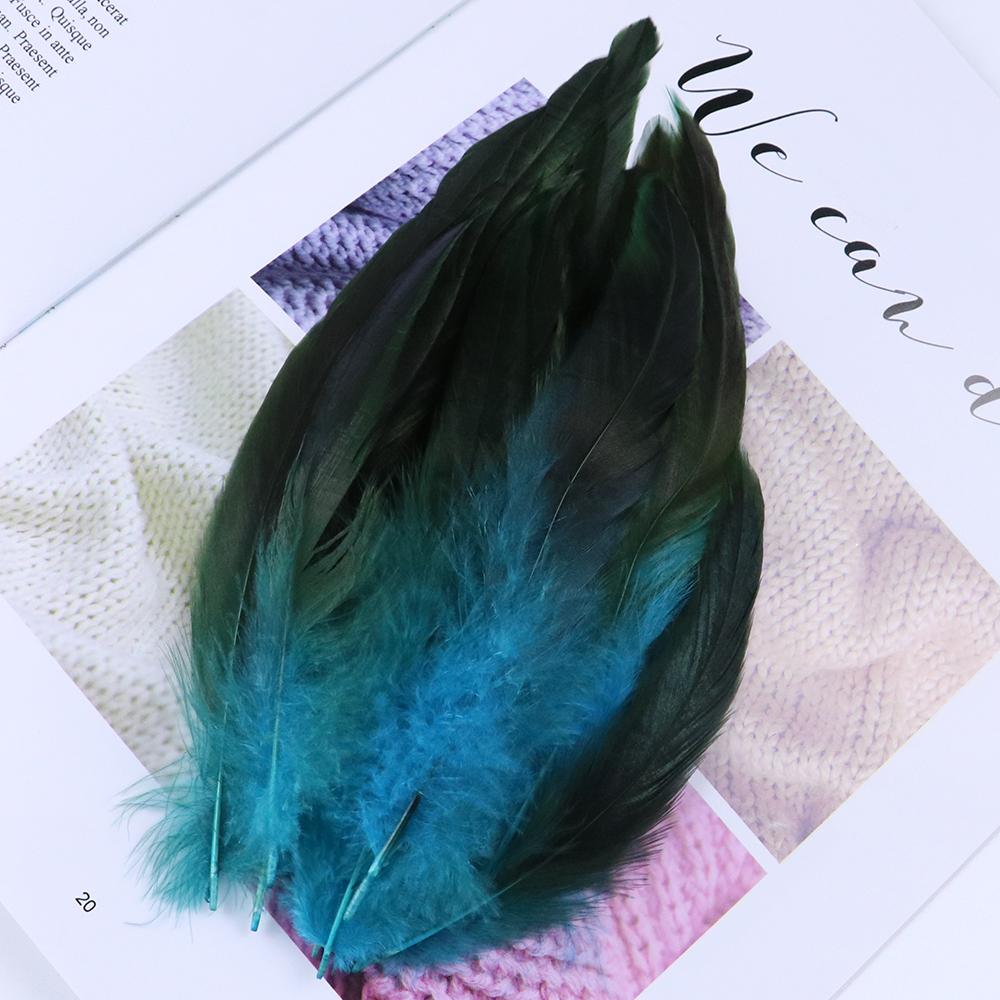 50pcs/pack Black Rooster Feathers Dyed Colorful Natural Pheasant Plumes 15-20cm/6-8 Inch Costume Party Decor Feathers for Craft