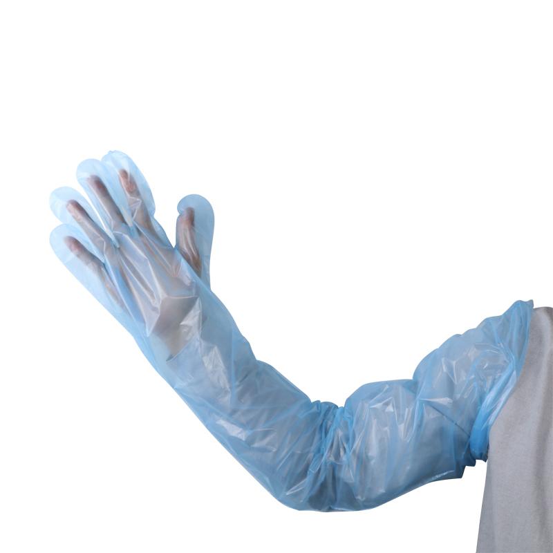 50Pcs Disposable Veterinary Insemination Rectal Arm Long Gloves Pigs Cows Gloves