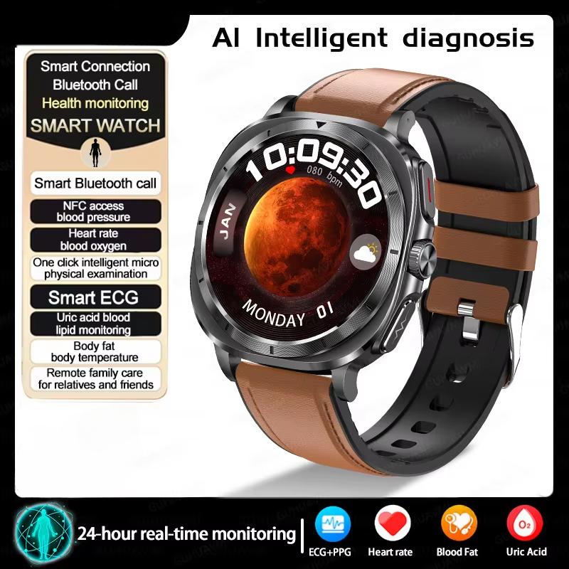 2025 НОВЫЕ Часы 7 Точное Измерение Жир в крови Артериальное давление Анализ тела Умные часы ЭКГ+ФПГ Часы Умные часы