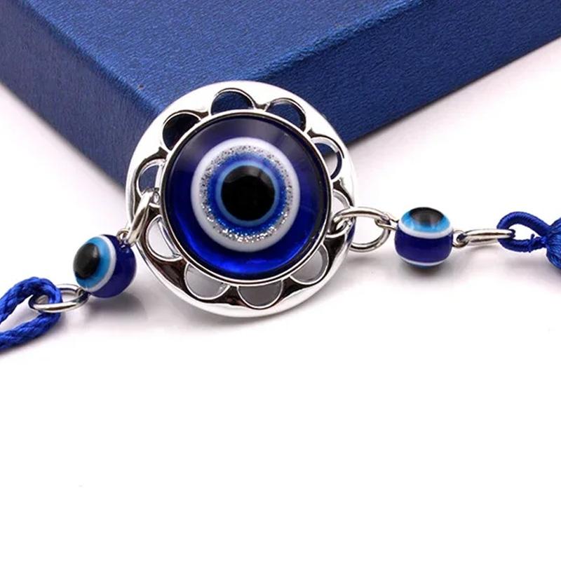 1 шт. Аксессуары для автомобиля Глаз Демона Синие глаза Ретро Брелок-талисман на удачу Подарки Автомобильные украшения Кисточки