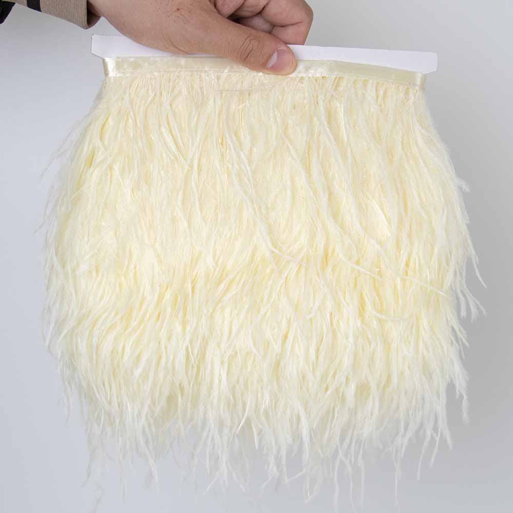 Перо 1 метр Красная отделка из страусиных перьев на тесьме Ленточная бахрома 8-10 см Ткань Юбка Швейные принадлежности Украшение для платья и одежды