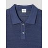 SHIFT.G Paper Yarn Texture Polo Blue