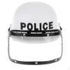Childrens Costume Helmet, Cop Motorcycle Hat & Visor Child Fancy Dress Pretend Role Play