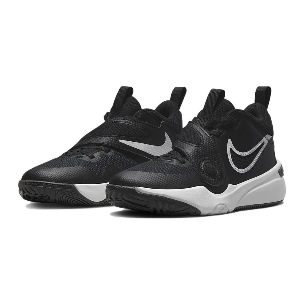 Nike Детские кроссовки Team Hustle D11 GS черно-белые DV8996-002