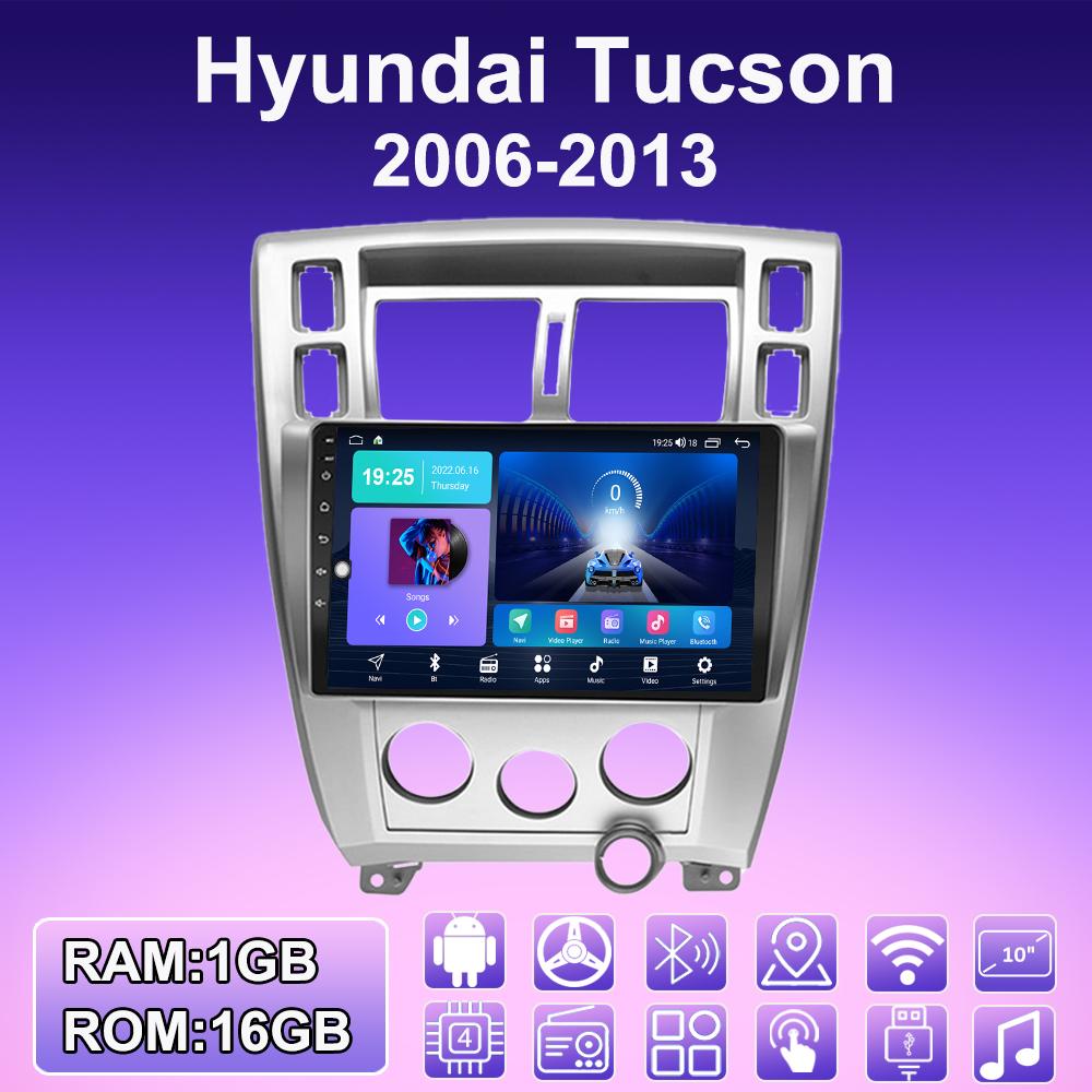 2 DIN Android автомобильное радио для Hyundai Tucson 2006-2013 мультимедийный проигрыватель головное устройство стерео GPS навигация WIFI 1+16 ГБ