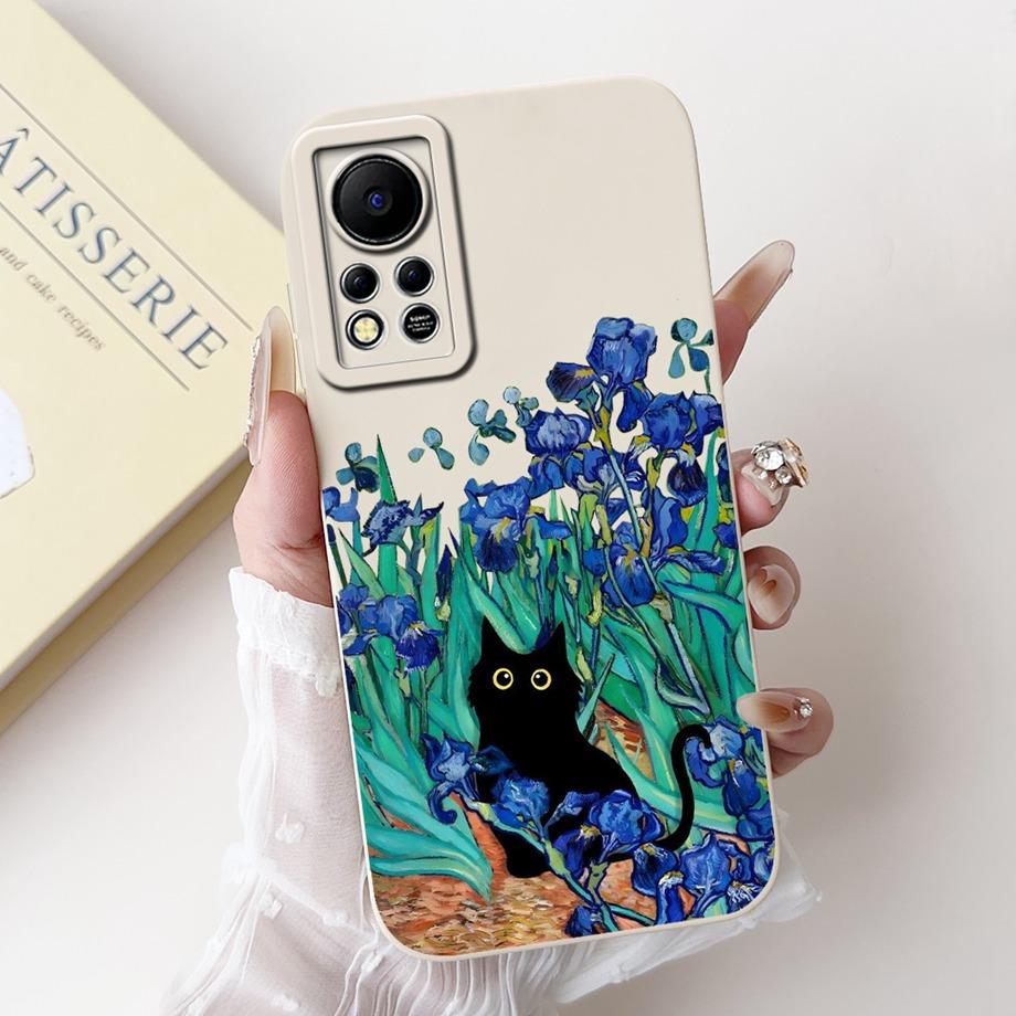 Phone Case for Infinix Hot 11s NFC X6812B Infinix Hot 11s X6812 Protection Cover Soft Liquid Silicone Coque Animals Bumper Shell