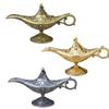 Aladdin Magic Lantern Ornaments Large Wishing Lamp Metal Home Decorations Genies of The Lamp Pot Alloy Table Decoration Gift