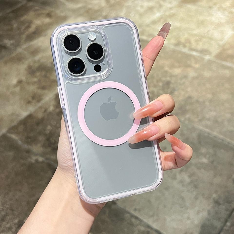 Clear Magnetic Silicone Phone Case For For Iphone 1 14 13 12 11 16 Pro Max 16Pro 14 1 16 Plus Protector Shockproof Cover