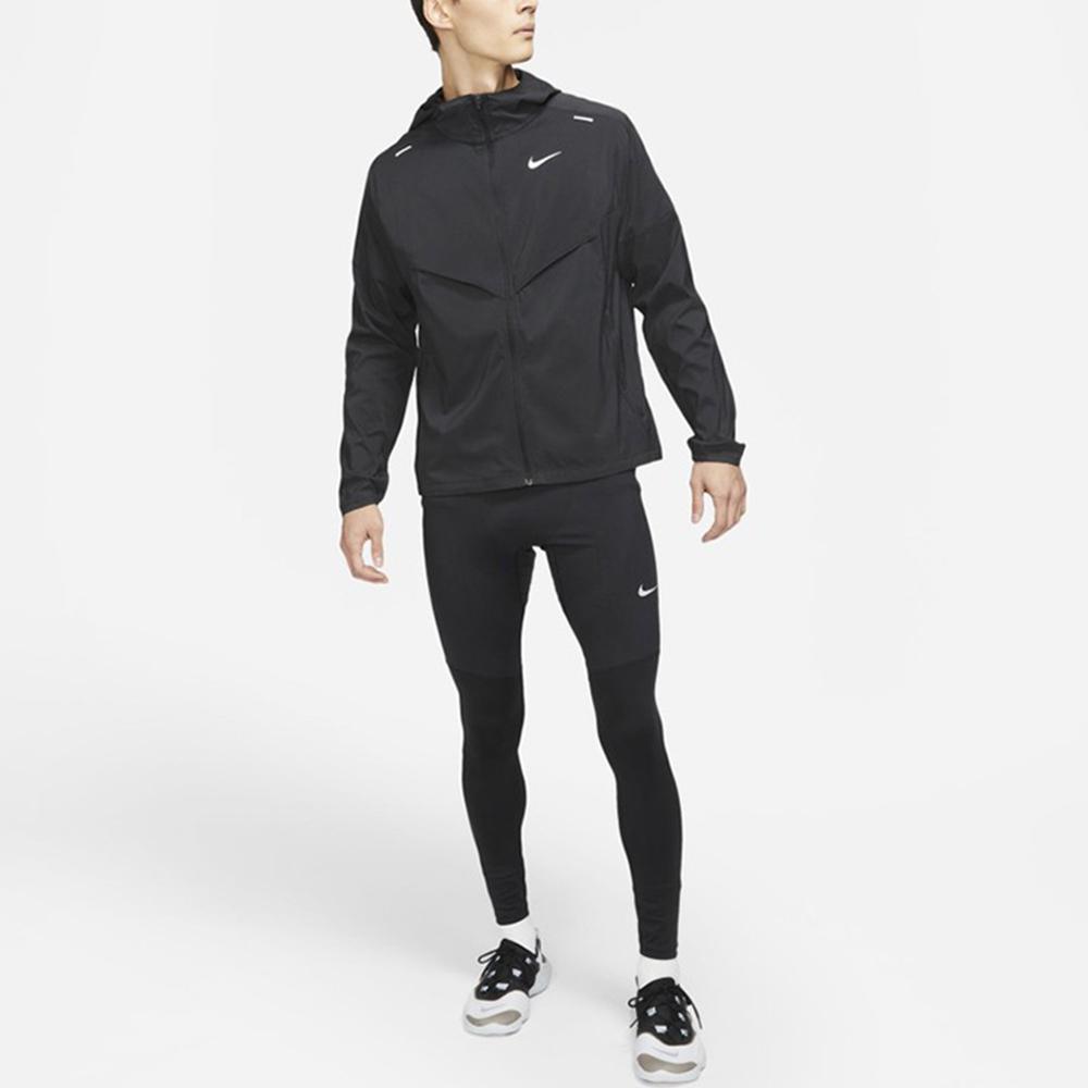 Nike Спортивная тренировка для бега, компактная куртка с капюшоном и защитой от солнца, мужские куртки черного цвета CZ9071-010