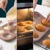 Easy Release Olive-shaped Muffins Mold Carbon Steel Baking Pan Bakeware Dessert Mold  DIY Dessert