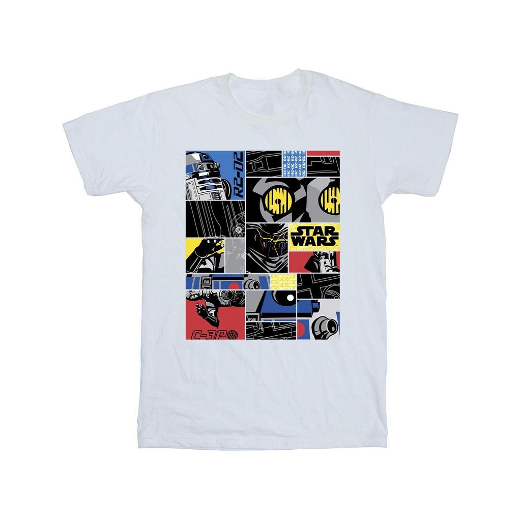 Star Wars Mens Droid Montage T-Shirt