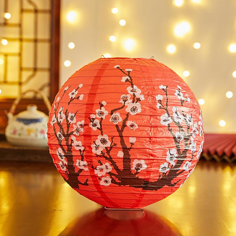 Бамбуковый бумажный фестивальный фонарь цветок с принтом букв бумажный фонарь Праздник середины осени