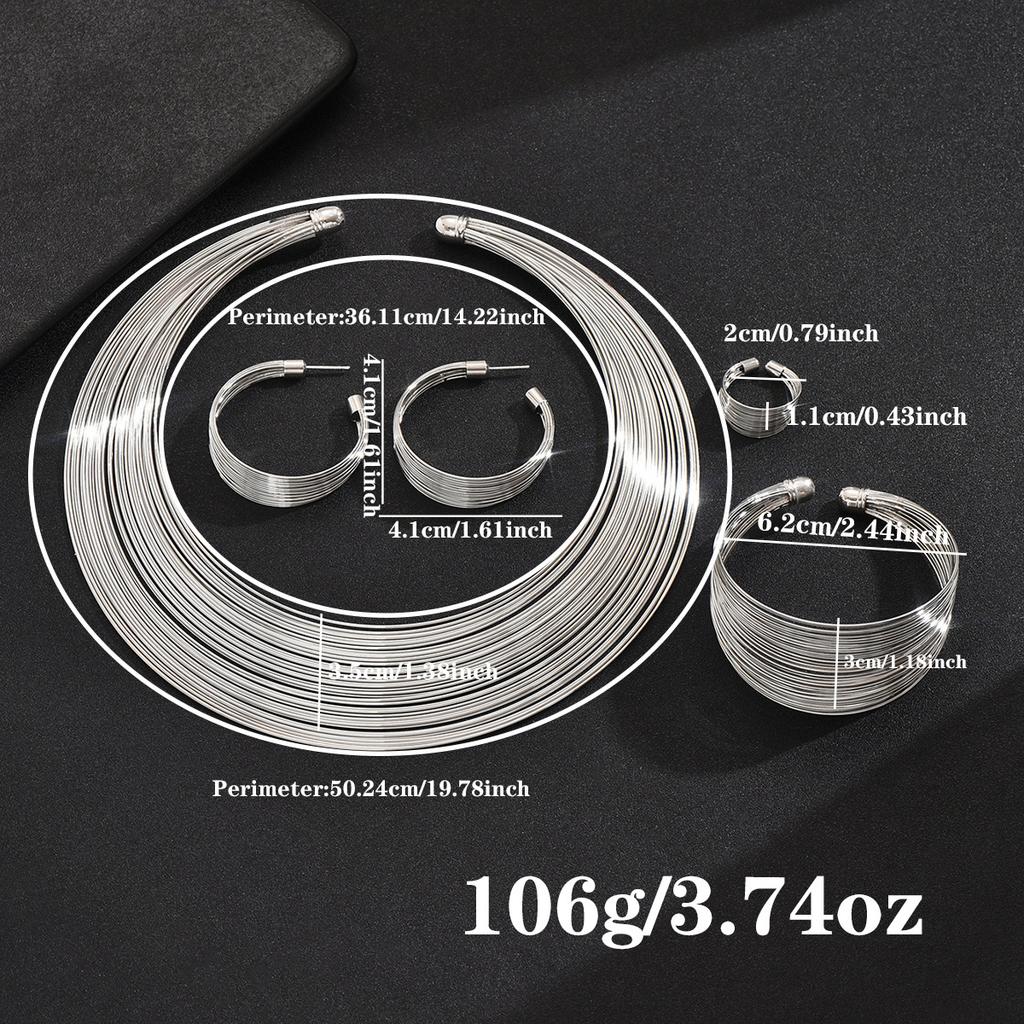 Комплект из многослойного воротника Exaggerated Loop Coil