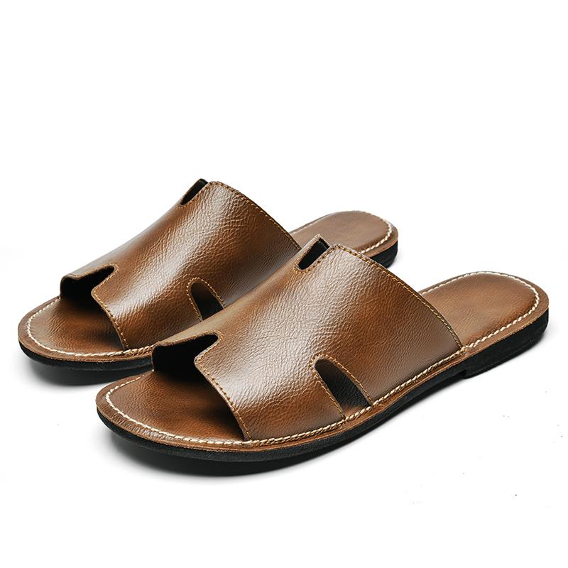 Men's Trendy New Summer Beach Soft and Anti Slip Lightweight Slippers Men's Sandals Indoor and Outdoor Casual Shoes