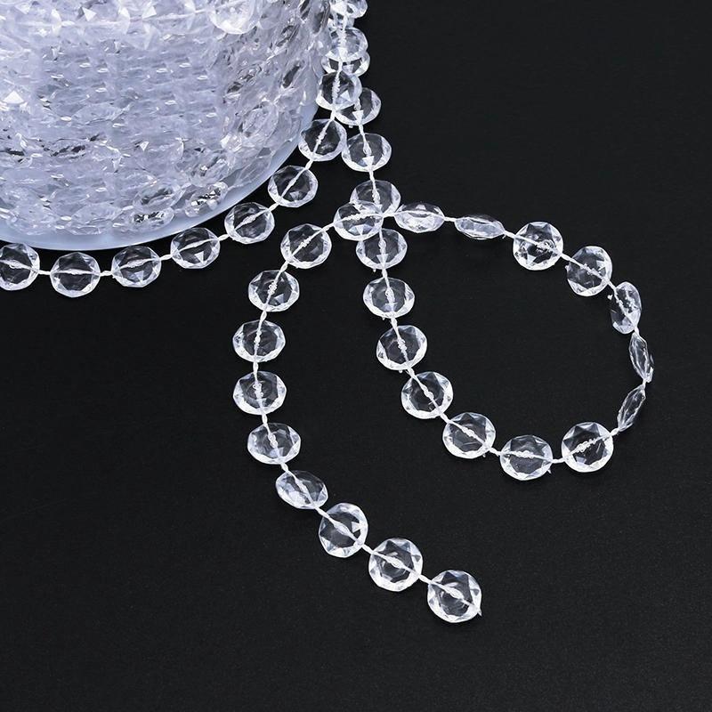 196.85 Inch  Artificial Imitation Pearl Beads Chain Garland Flowers for Wedding Bridal Bouquet Flower Decoration Wedding Party Jewelry Making