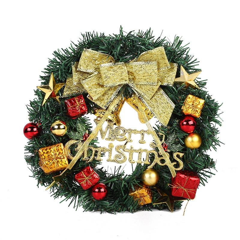 Handmade Pvc Wreath For Christmas Tree Decoration Festive Door Hanging And Window Prop