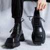 Высокие ботинки Мартин мужские осень 2025 новые ботинки в британском стиле на толстой подошве мужские ботинки-локомотивы с квадратным носком кожаные ботинки 2906-R