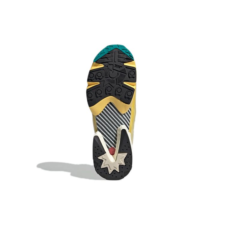 Adidas x Reebok ZX Fury Весенний Желтый Унисекс Кроссовки Оборудование-Зеленый Кремово-Белый GW0364