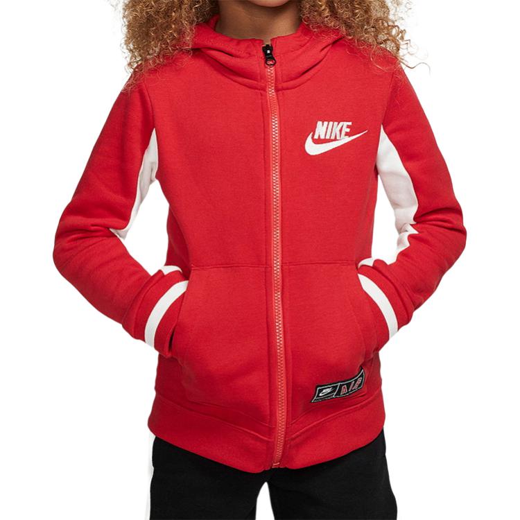 Nike Детская куртка с флисовой подкладкой, термофутболкой, капюшоном, длинными рукавами, для детей от 3 до 7 лет, HA6935-657