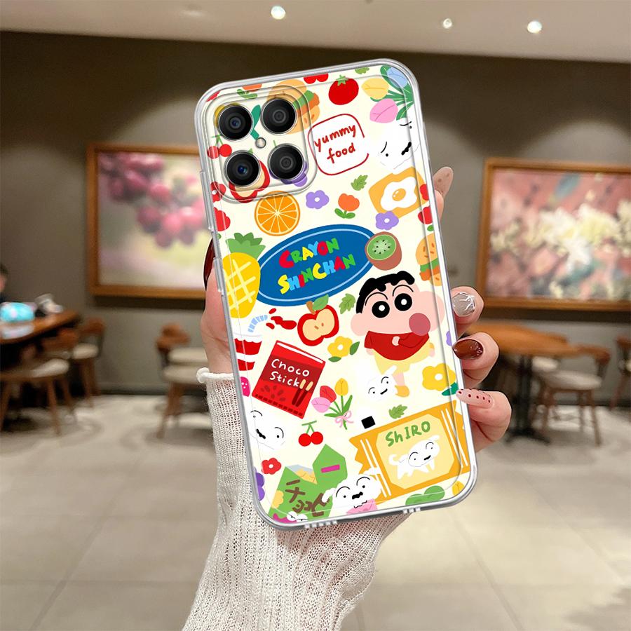 Cute Crayons Shinchans Soft Phone Cover Case for Honor X8a X8 X9a X8b X7b X9b 90 Lite
