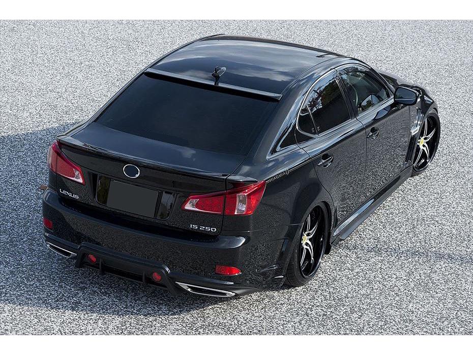 Compatible with 2006-2011 Lexus IS: rear wing, top wing, front splitter, spoiler, body kit, side skirts, rear lip, front lip.