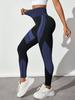 Seamless High-Waist Colorblock Yoga Pants: Women's Breathable, Butt-Lifting, Black Striped Sportswear