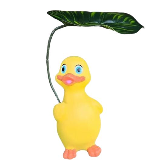 Садовая утка со статуэткой с зонтиком, смола, садовое украшение в виде утки, реалистичная утка