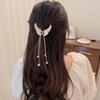 Exquisite Metal Butterfly Hair Claw Fashion Ponytail Clip Hairgrips Hairpin Elegant Ribbon Hair Clip Girls Vintage Hair Accessories