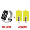 Силиконовый ремешок + защитная пленка для Huawei Band 6 7 8 NFC Smart Band Сменный мягкий браслет ремешки для Huawei Band 6 7 8 чехол