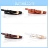 Womens Fashion Pu Leather Narrow Waist Belt With Stylish Buckle For Spring And Summer