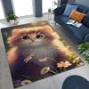 2026 Новый Милый Кот Котёнок Мяу Мультяшный Ковер для Спальни Гостиной Дивана Дома Придверный Коврик Декор, Большой Детский Игровой Нескользящий Напольный Коврик