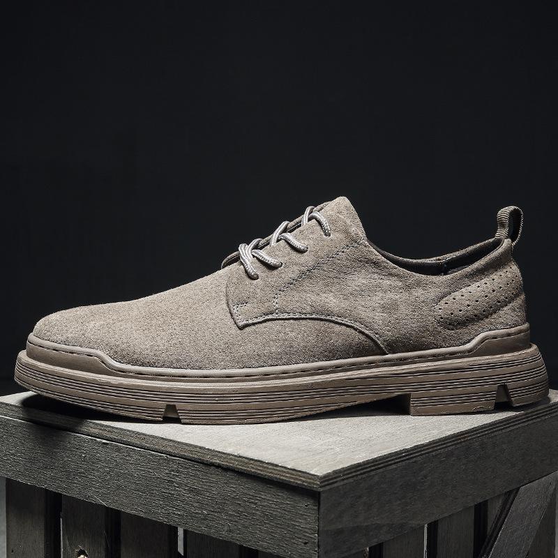 Мужская обувь в британском стиле, деловая повседневная кожаная обувь, внешнеторговая осенняя новая универсальная повседневная обувь из свиной кожи, простая модная обувь