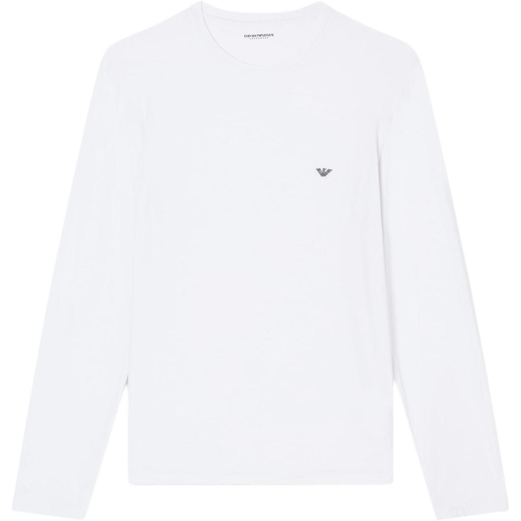 Emporio Armani Мужская футболка из модала с длинным рукавом и круглым вырезом Топы EM000383-AF14988-U0002