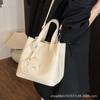 Korean version of ins trendy fashion bucket bag women's 2025 spring simple and versatile shoulder bag high-end shoulder bag