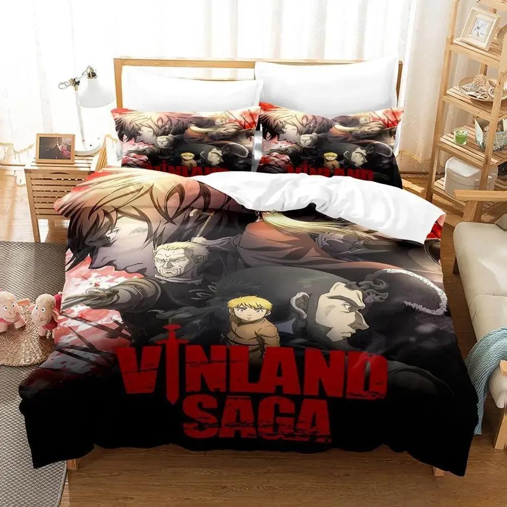 3D аниме Vinland Saga комплект постельного белья односпальный двуспальный двуспальный комплект постельного белья для взрослых и детей спальня пододеяльник наборы для домашнего текстиля