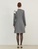 Giemar Wool Flare Half Coat Gray