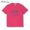 Shellsuning простые ретро футболки с буквенным принтом женские свободные топы с круглым вырезом и короткими рукавами летние повседневные хлопковые футболки для женщин