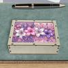 Diamond Art Jewelry Storage Case for Women Gilrs Wooden Box Holder Case DIY 5D Diamond Painting Jewelry Box Container Box