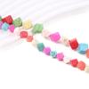 1 нить рейки целебная энергия натуральные камни бусины квадратные цветные бирюзовые свободные разделительные бусины для самостоятельного изготовления рождественских аксессуаров бижутерии 38 см