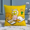 Мультяшный Смешной Веселый Милый KAKAO Наволочка Шелковистый элегантный Комфорт Диван-кровать Невидимая молния Пляжная наволочка
