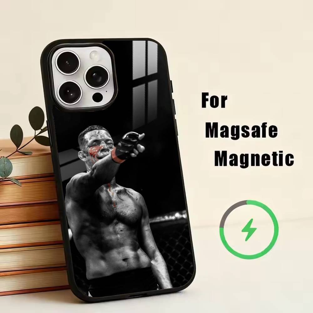 Чехол для телефона Nate Diaz с прозвищем N для iPhone 17, 16, 15, 14, 13, 12, 11 Plus, Pro, магнитный, для беспроводной зарядки Magsafe