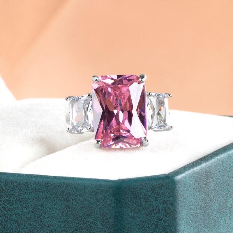 Gica Gema Роскошное женское кольцо из стерлингового серебра 925 пробы с драгоценными камнями Параиба 10*14 мм, серебряное свадебное ювелирное изделие, подарок