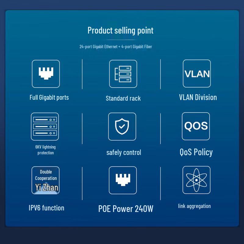 H3C S5130V2-28P-PWR-LI 28-портовый управляемый гигабитный POE коммутатор