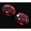 Natural Ruby Loose Gemstone 60 ct Bloody Redf Oval Cut Pair for Jewelry Making and Gem Collections