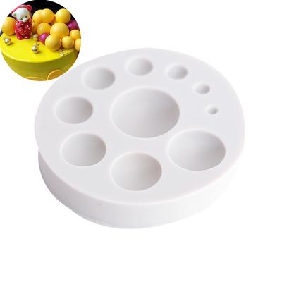 Сахарная помадка, инструменты для торта, круг, украшение шоколадной формы, силиконовая форма