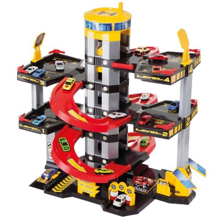 Детский гараж для игрушек - MOLTO - 5 этажей - Лифт, Автомойка, Смазочный пункт, Заправочная станция
